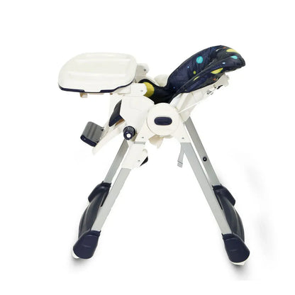 Child safety seat with adjustable straps on a white background