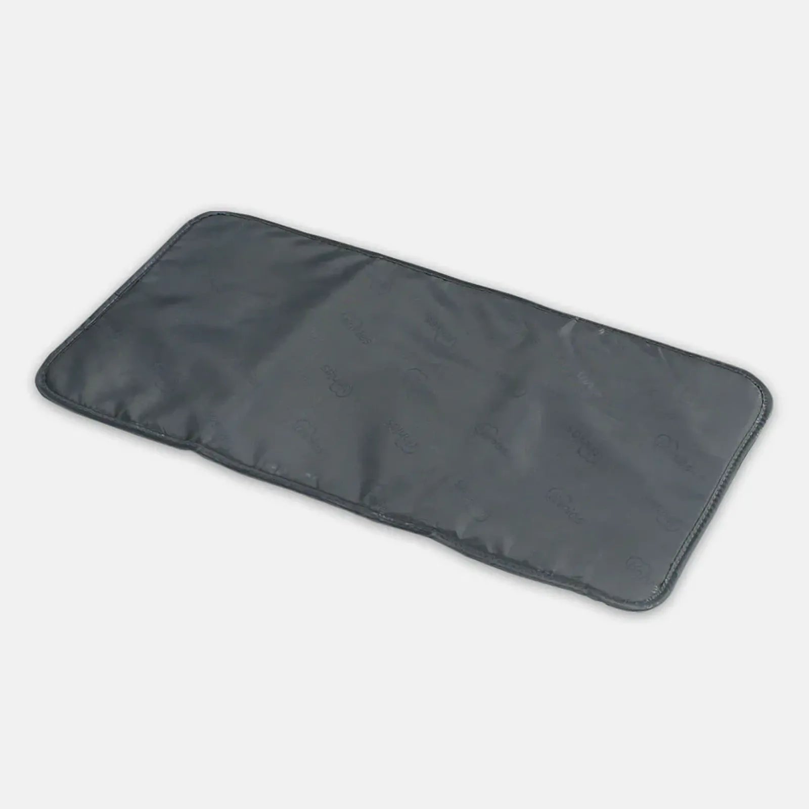 Gray car sunshade on a white background