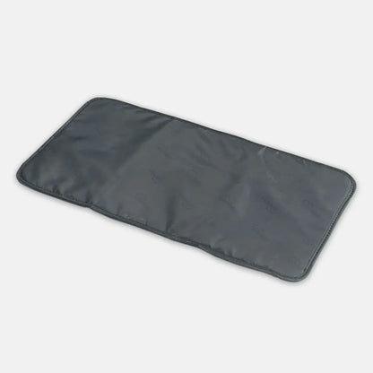 Gray car sunshade on a white background