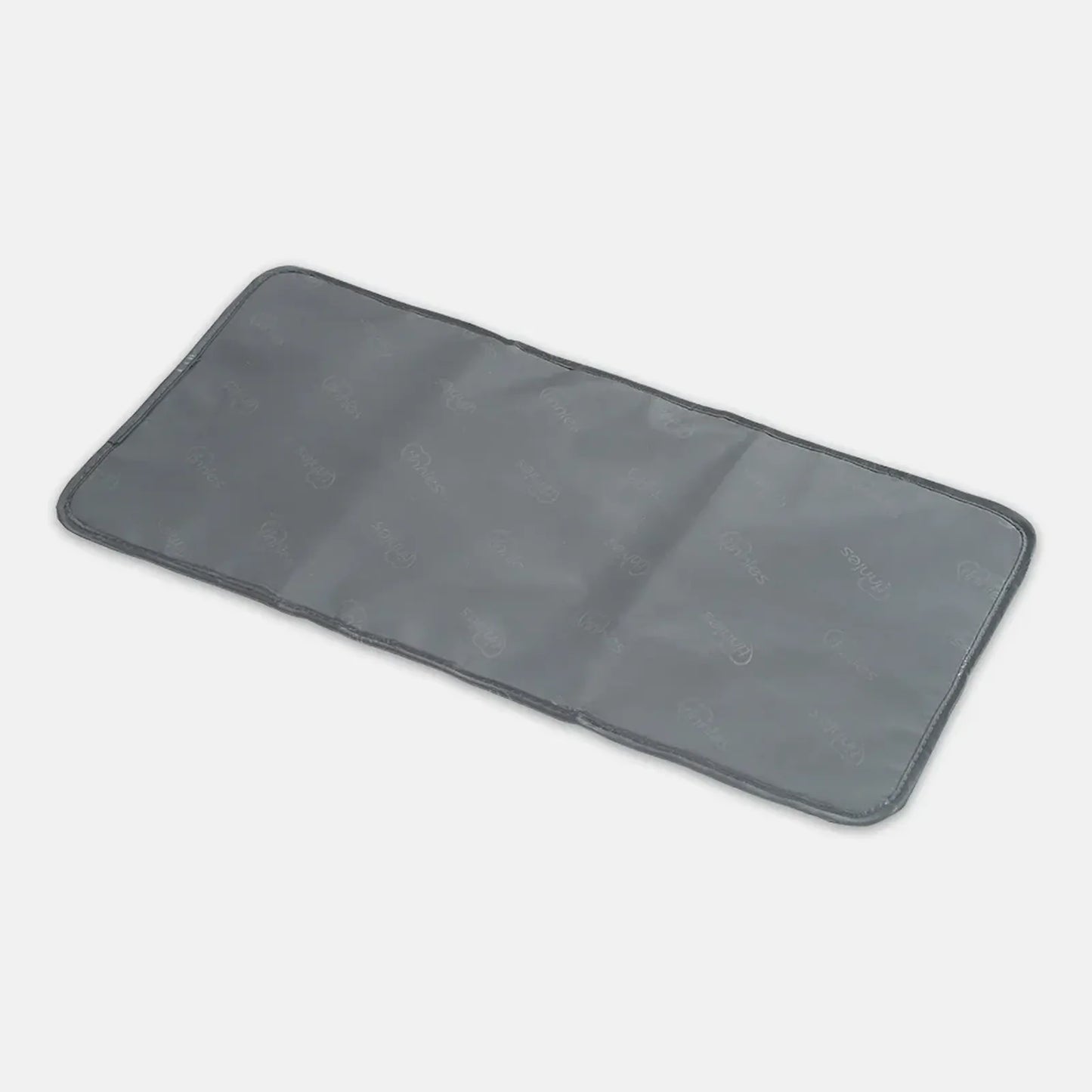 Gray car mat on a white background
