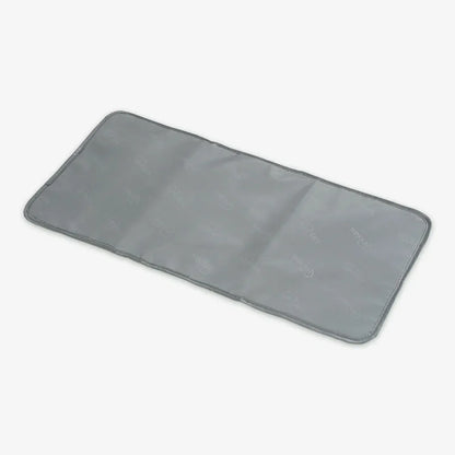 Gray bath mat on a white background