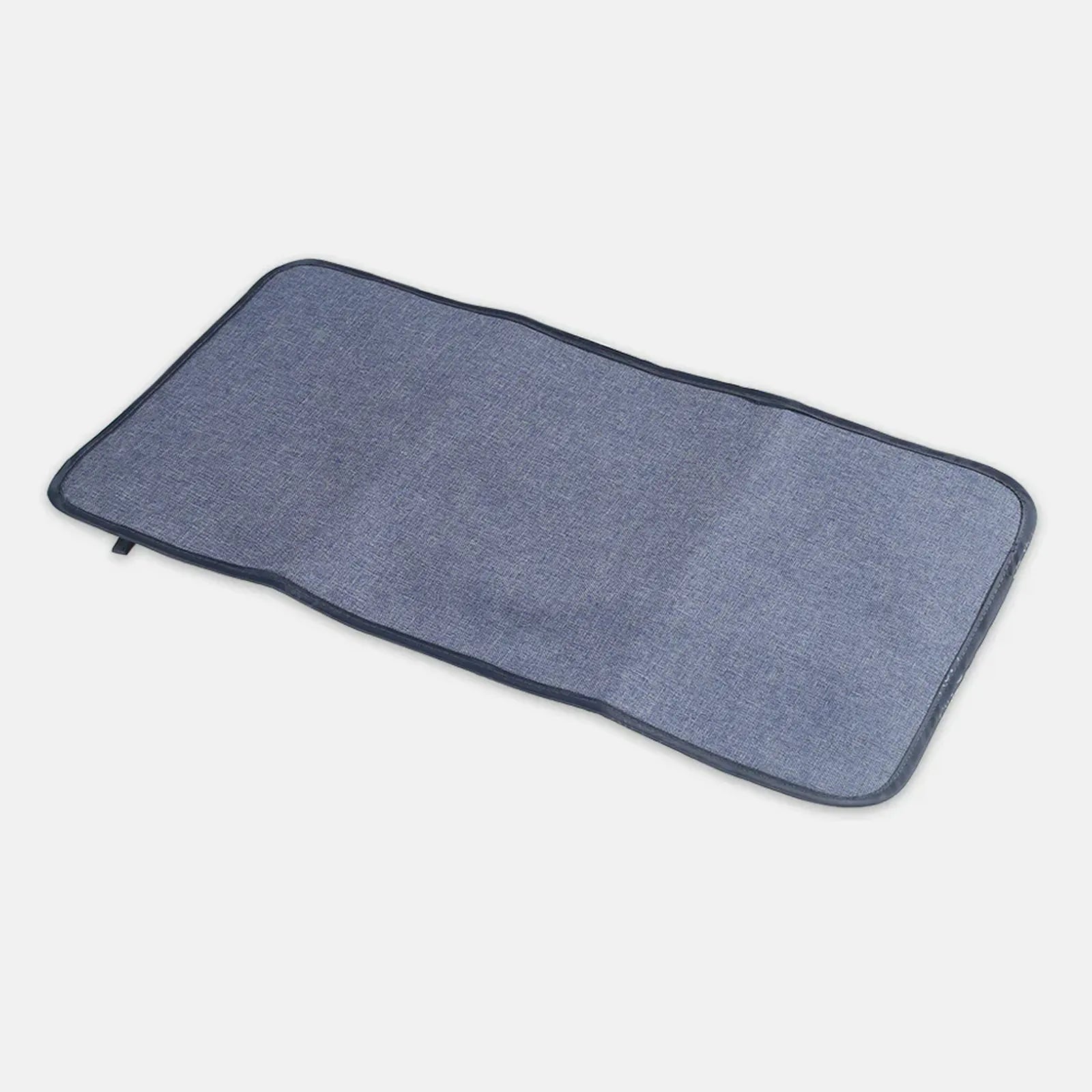 Blue car sunshade on a white background