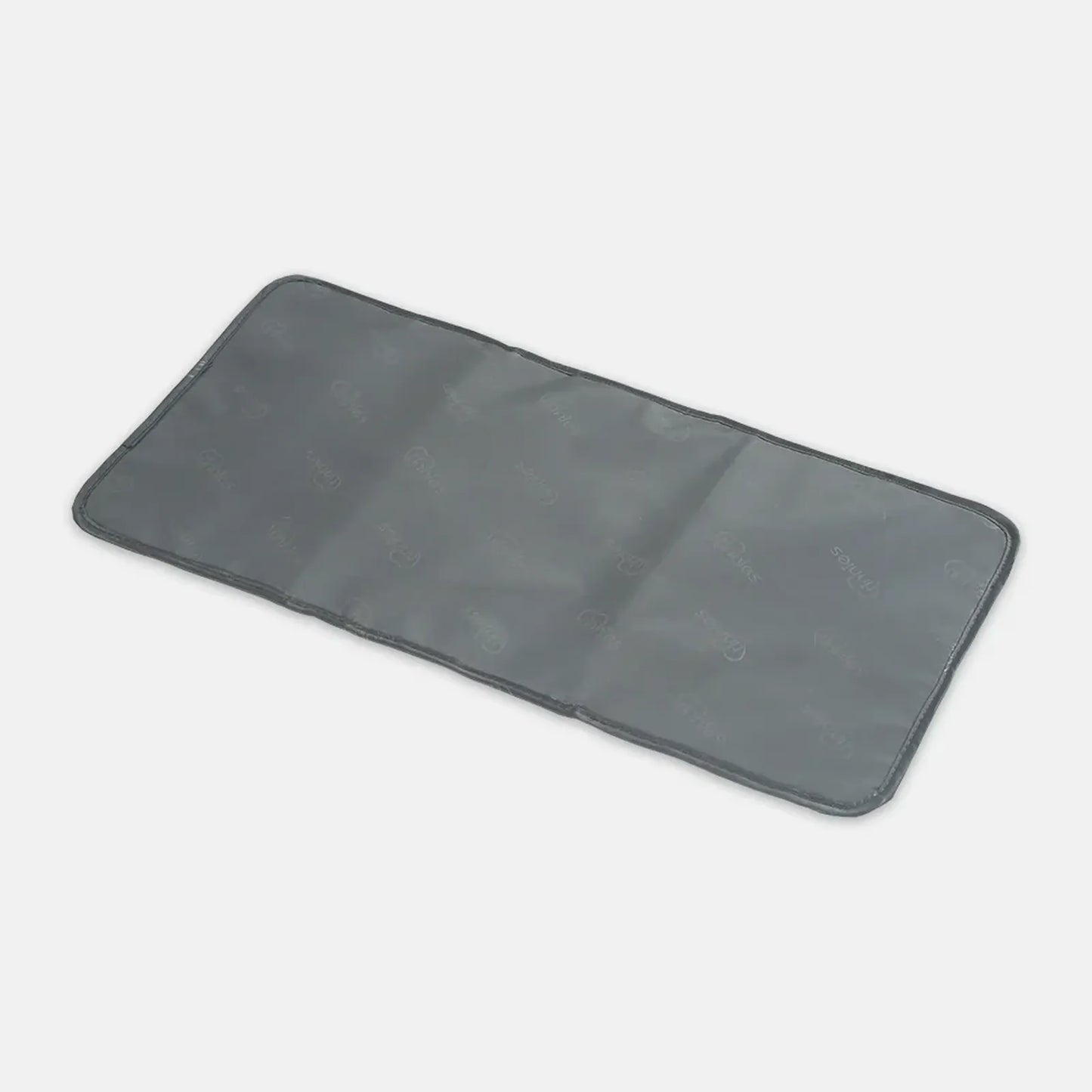 Gray car mat on a white background