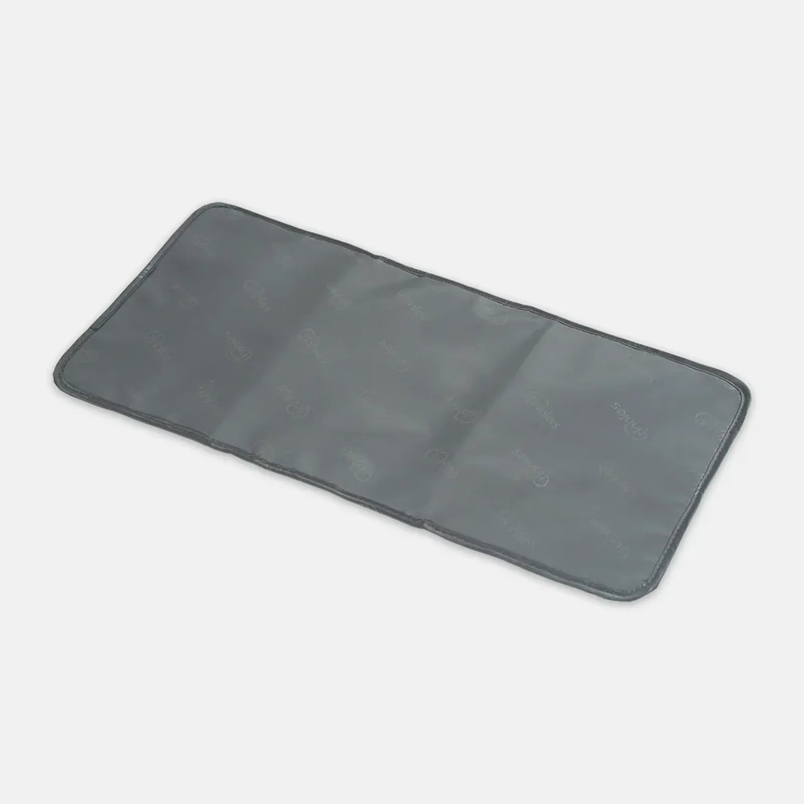 Gray car mat on a white background