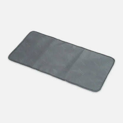 Gray car mat on a white background