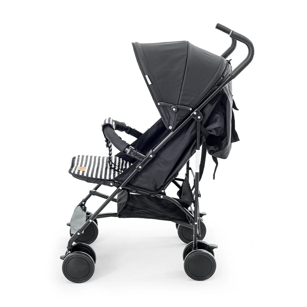 DoobleBug Den Baby Buggy - Black Stripped