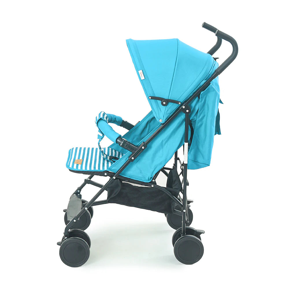 DoobleBug Den Baby Buggy - Green Stripped