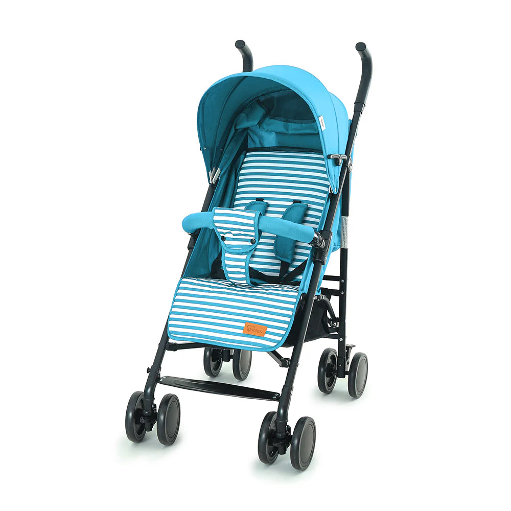 DoobleBug Den Baby Buggy - Green Stripped