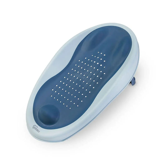 Blue and light blue foot bath massager on a white background