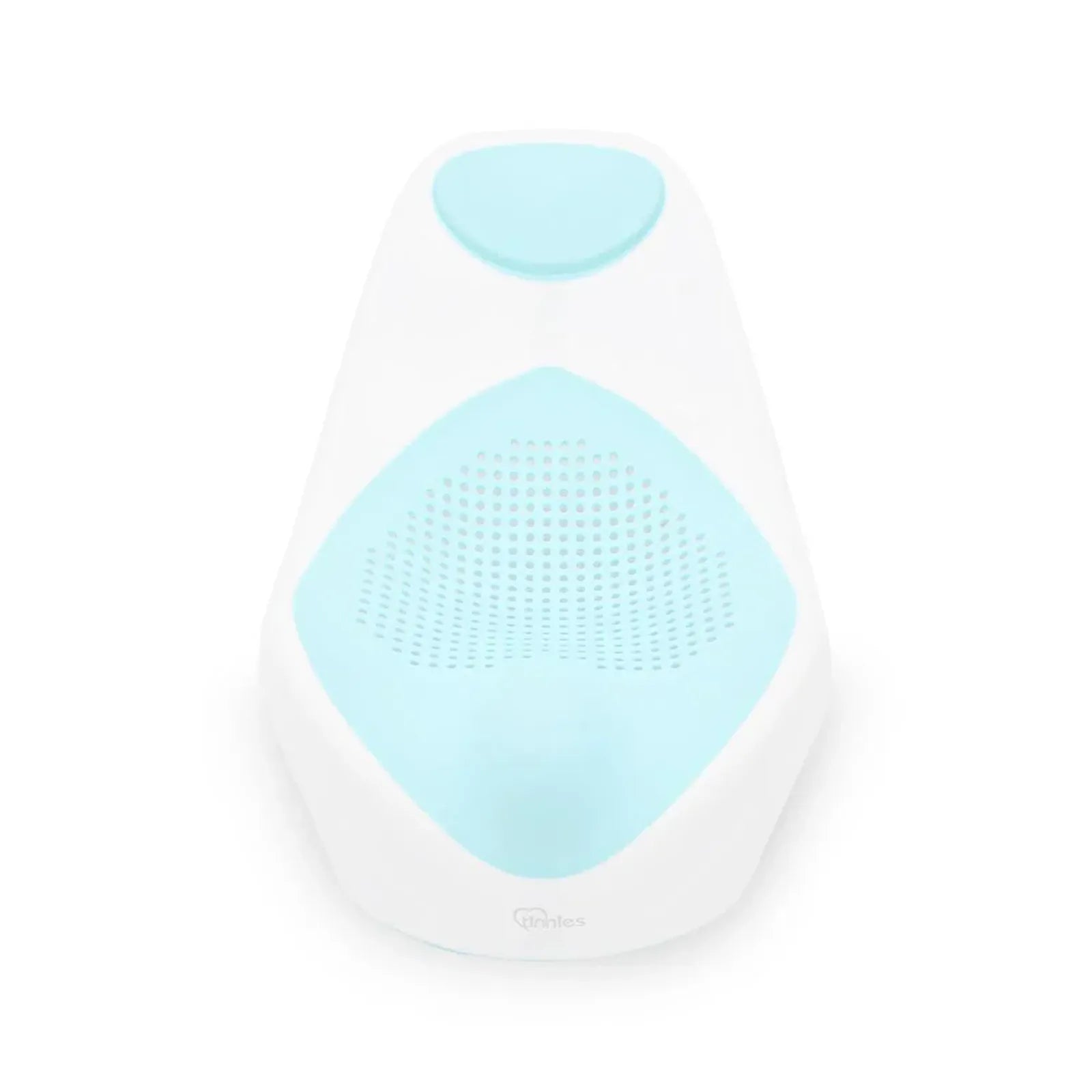 White and light blue silicone mat with textured surface on a white background