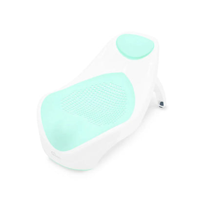 Mint green and white product on a white background