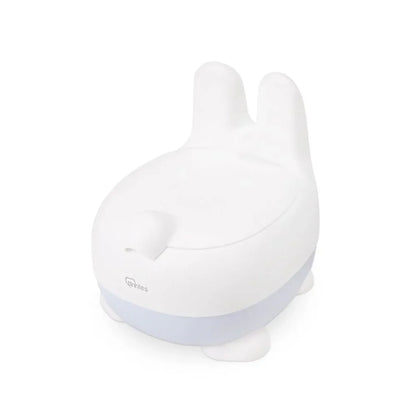 White rabbit-shaped night light on a white background