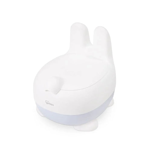 White rabbit-shaped night light on a white background