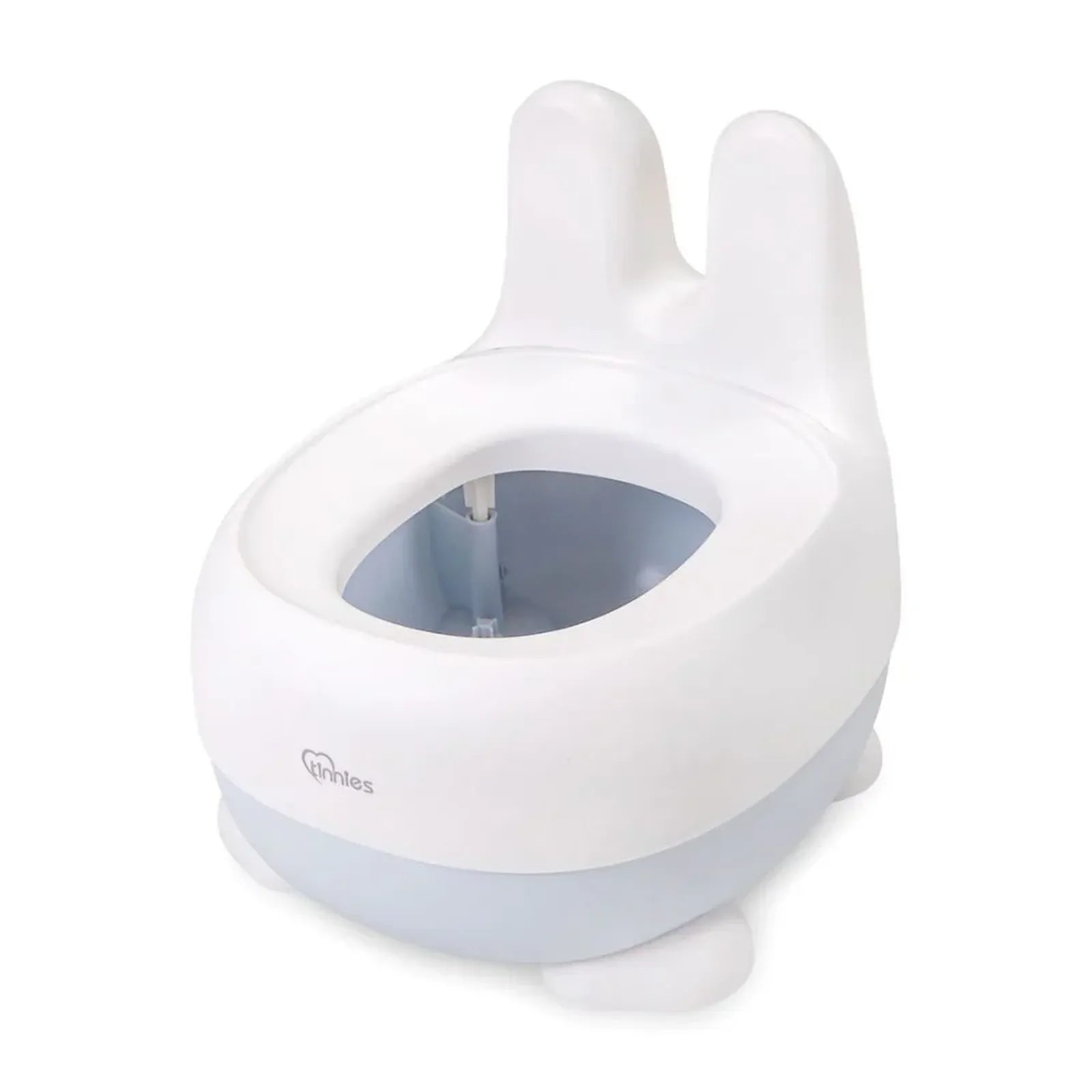White and light blue pet potty trainer on a white background