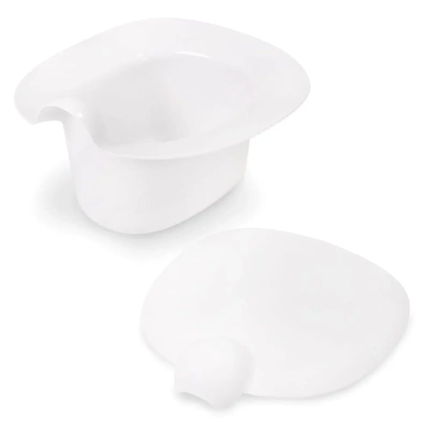 White ceramic pitcher on a white background