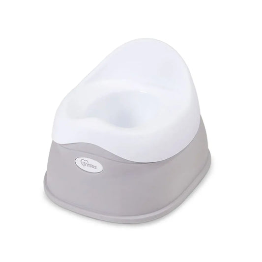 Gray night light with a white bulb on a white background