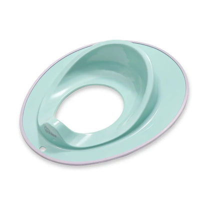 Mint green potty seat on a white background